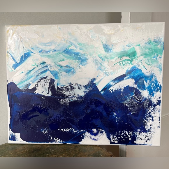 Original acrylic piece - titled Crashing Down - Picture 8 of 10